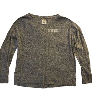 Victoria Secret Pink Long sleeve grey lounge shirt
